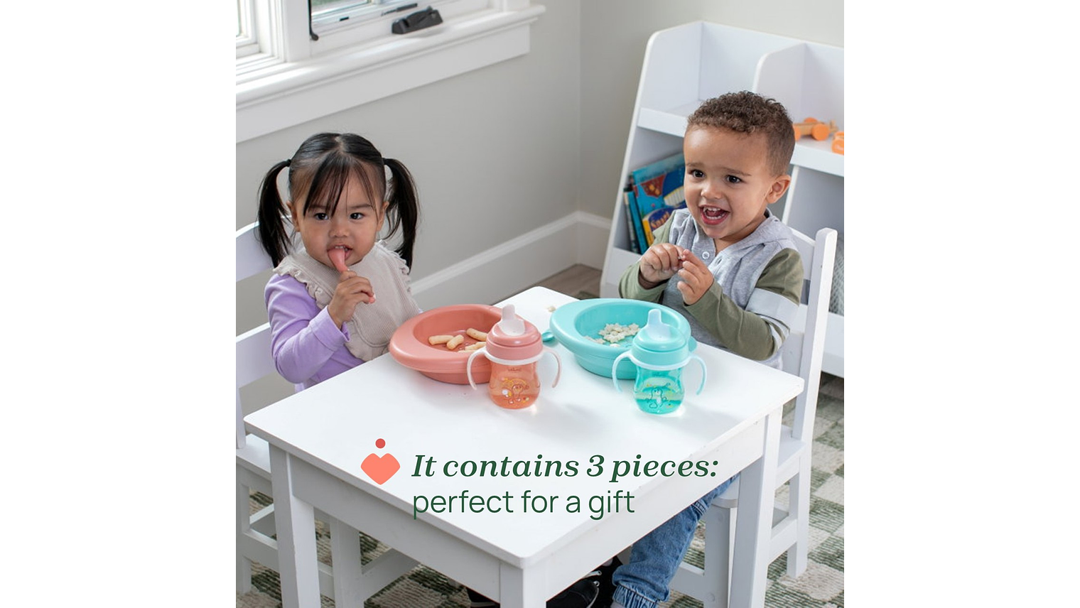 CONJUNTO DE PAPA ROSA CHICCO 6M+ 6