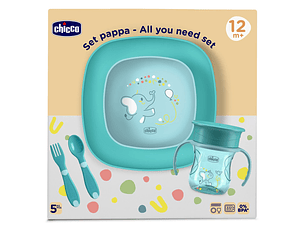 CONJUNTO DE PAPA AZUL CHICCO 12M+