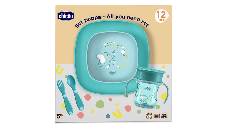 CONJUNTO DE PAPA AZUL CHICCO 12M+ 1