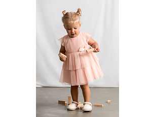 VESTIDO TULE PLISSADO