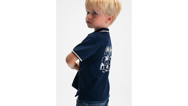 POLO M/CURTA PRINT COSTAS 4