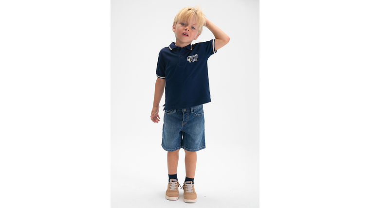 POLO M/CURTA PRINT COSTAS 5