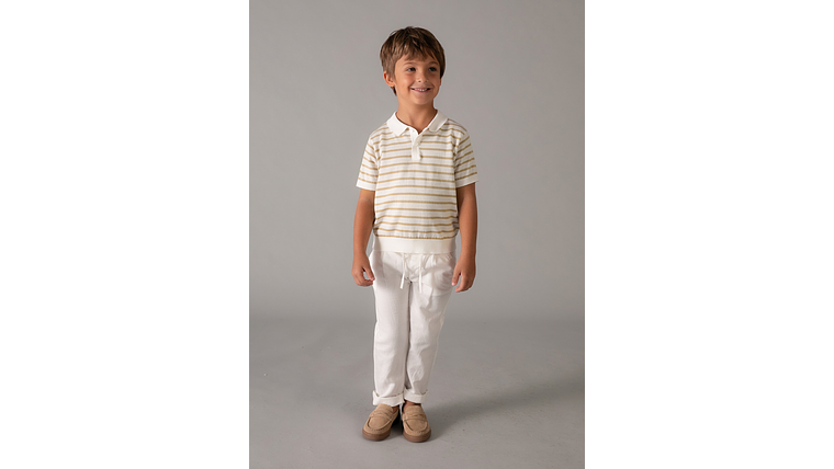 POLO M/CURTA TRICÔ 3