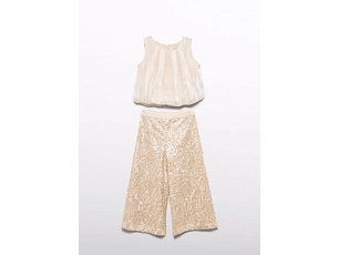 CONJ. CALÇA LANTEJOULAS