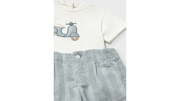 CONJ. BERMUDA LINHO/T´SHIRT AP 3