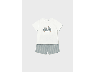 CONJ. BERMUDA LINHO/T´SHIRT AP