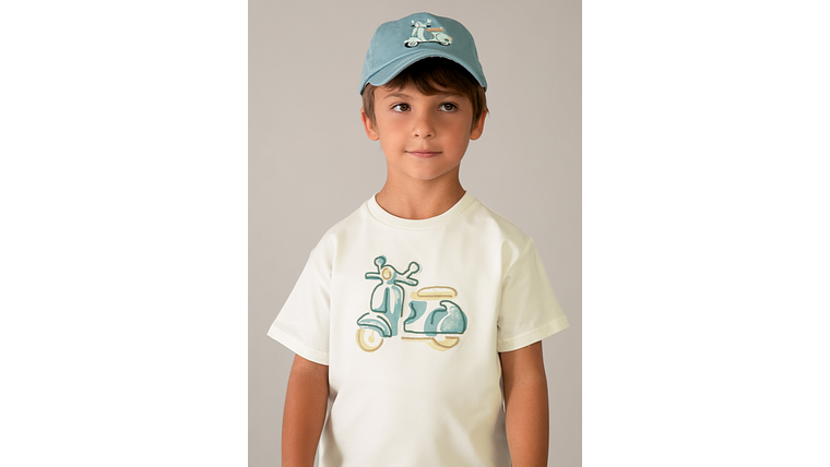 CAMISETA M/CURTA BORDADA 2