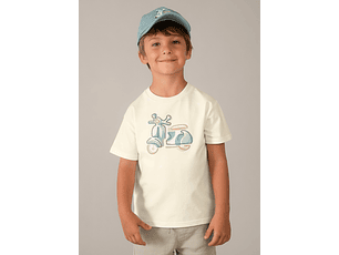 CAMISETA M/CURTA BORDADA