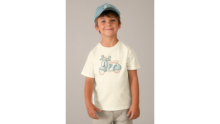 CAMISETA M/CURTA BORDADA 1