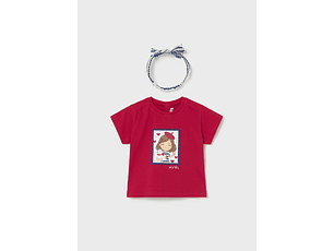 T´SHIRT COM BANDOLETE VERMELHO