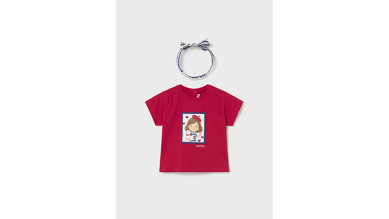T´SHIRT COM BANDOLETE VERMELHO 1