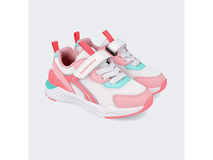 SNEAKER BRANCO/ROSA 24-27