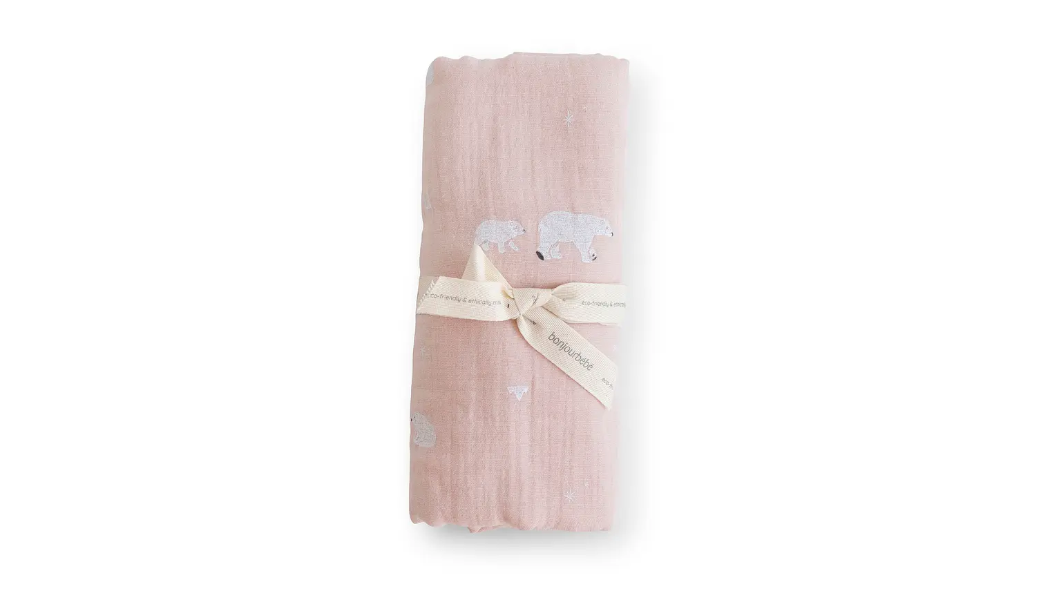 MUSELINA BAMBU-ALGODAO POLARIS ROSA 120 x 120cm 1