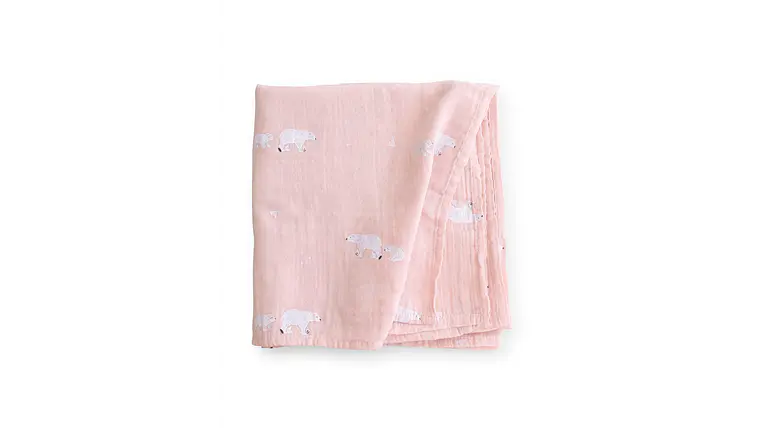 MUSELINA BAMBU-ALGODAO POLARIS ROSA 120 x 120cm 2