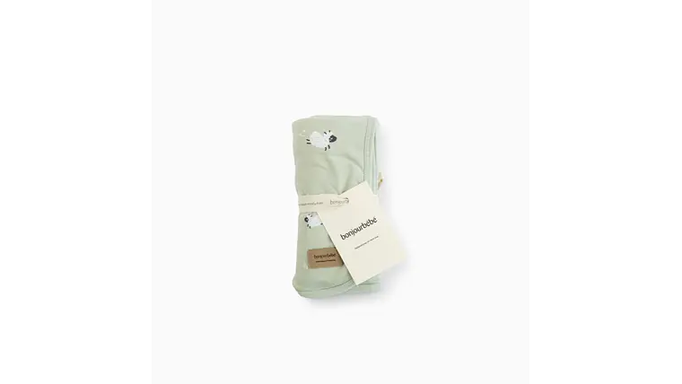 MUSELINA 120 BAMBU-ALGODAO FUNNY FARM MENTA 1
