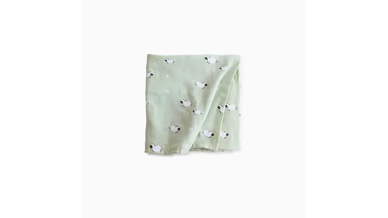 MUSELINA 120 BAMBU-ALGODAO FUNNY FARM MENTA 2