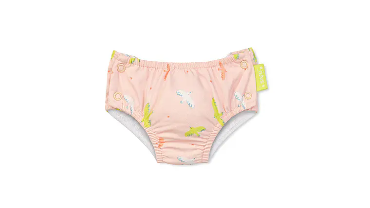 FATO DE BANHO COM FRALDA UV UPF 50+ 6-12M TROPICOOL PINK 1