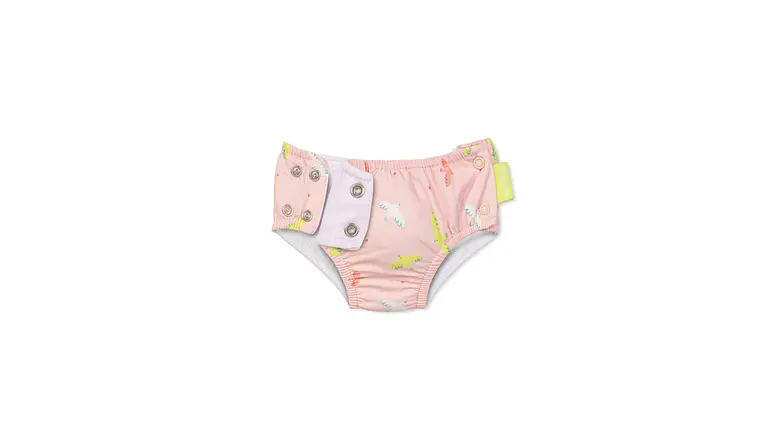 FATO DE BANHO COM FRALDA UV UPF 50+ 6-12M TROPICOOL PINK 2