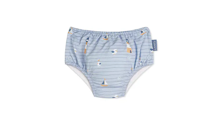 FATO DE BANHO COM FRALDA UV UPF 50+ 6-12M NAVY HUGS 1
