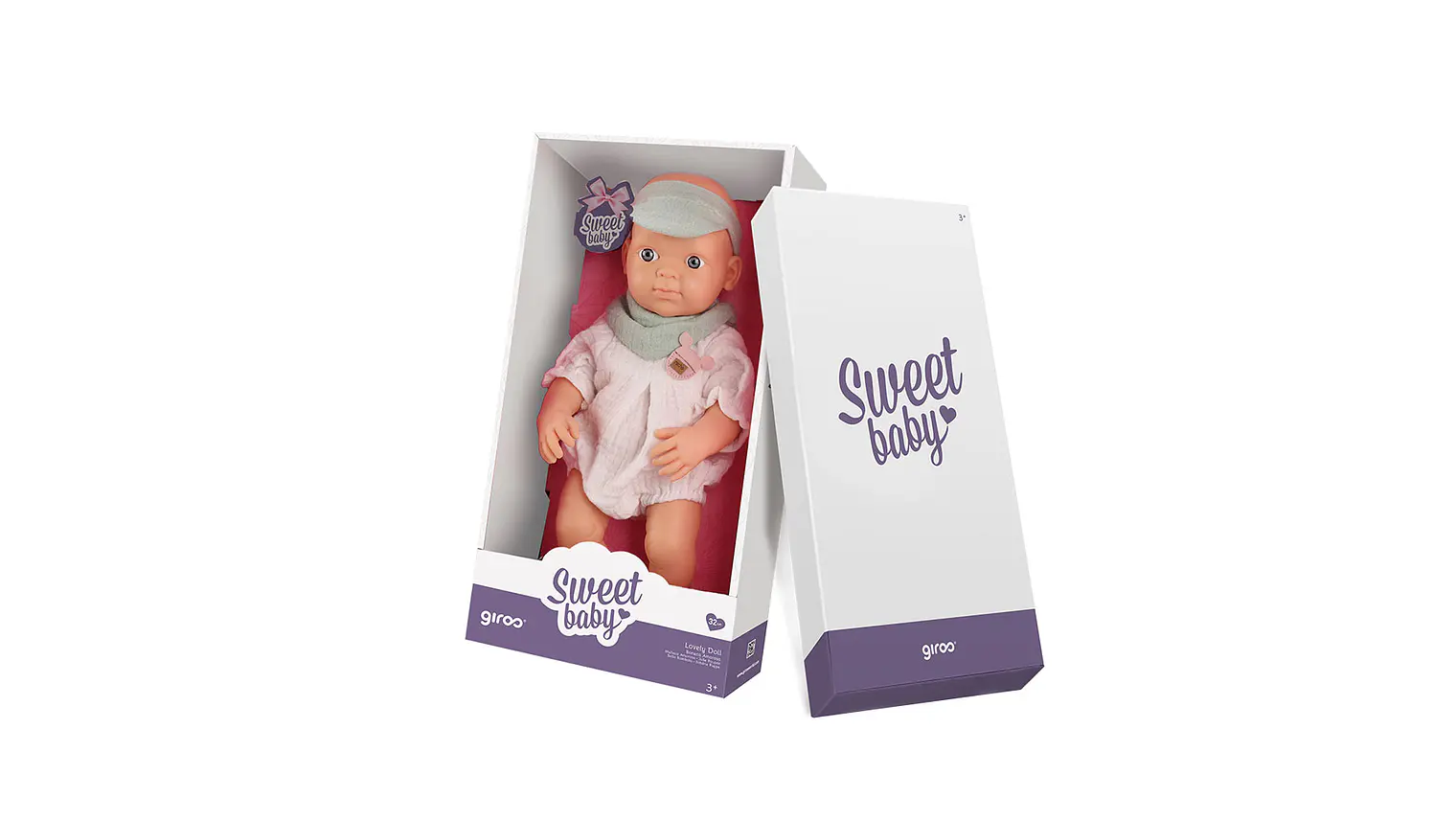 GIROS BONECA 32 CM EM CAIXA LENCINHO 1