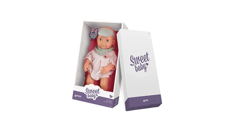 GIROS BONECA 32 CM EM CAIXA LENCINHO 1