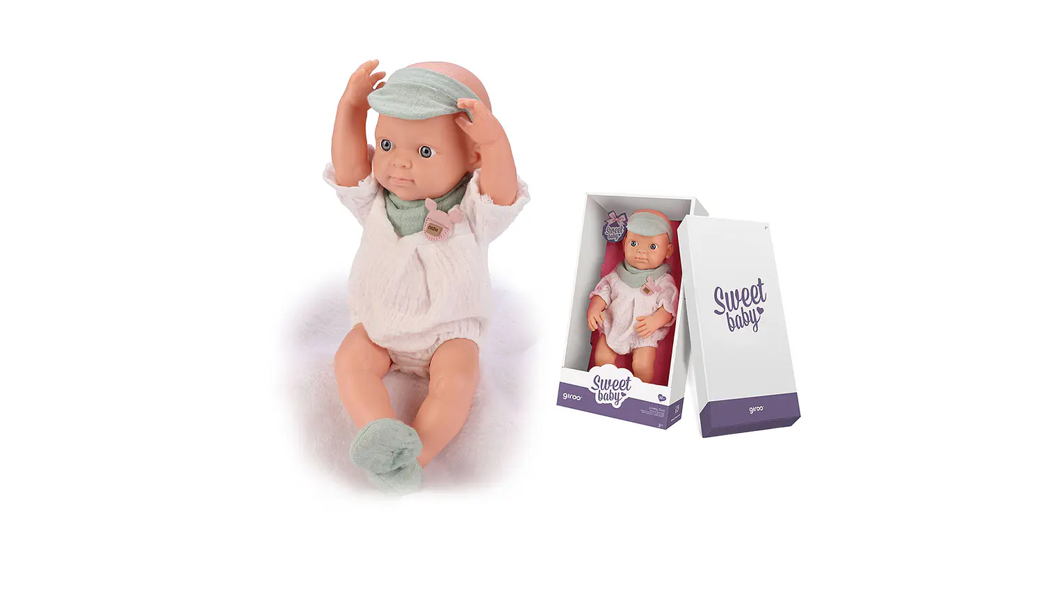 GIROS BONECA 32 CM EM CAIXA LENCINHO 2