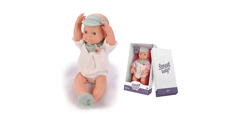 GIROS BONECA 32 CM EM CAIXA LENCINHO 2