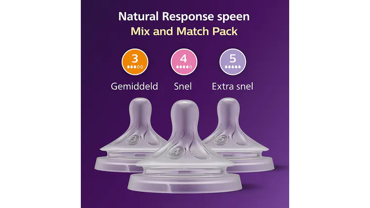 PHILIPS AVENT MIX 3 TETINAS T3 T4 T5 NAT RESPONSE 2