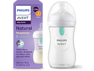PHILIPS AVENT BIBERÃO 260 ML. AIR FREE NAT RESPONSE