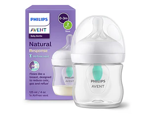PHILIPS AVENT BIBERÃO 125 ML. AIR FREE NAT RESPONSE