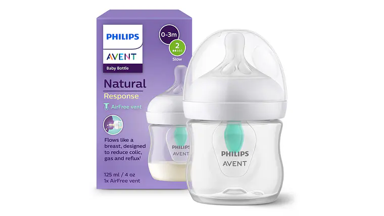 PHILIPS AVENT BIBERÃO 125 ML. AIR FREE NAT RESPONSE 1