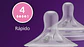 PHILIPS AVENT 2 TETINAS T4 FLX RÁPIDO 3M+ NAT RESPONSE - Thumbnail 2