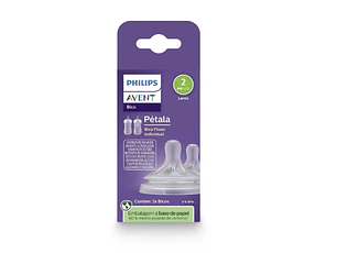 PHILIPS AVENT 2 TETINAS T2 FLX LENTO 0M+ NAT RESPONSE