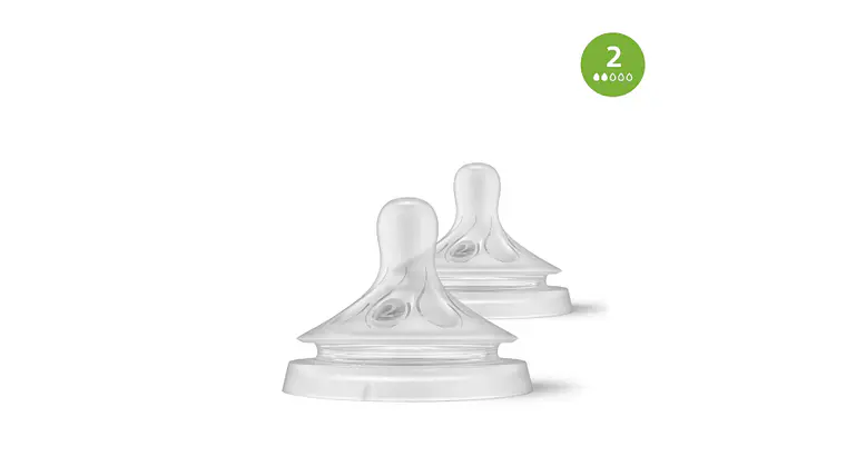 PHILIPS AVENT 2 TETINAS T2 FLX LENTO 0M+ NAT RESPONSE 2