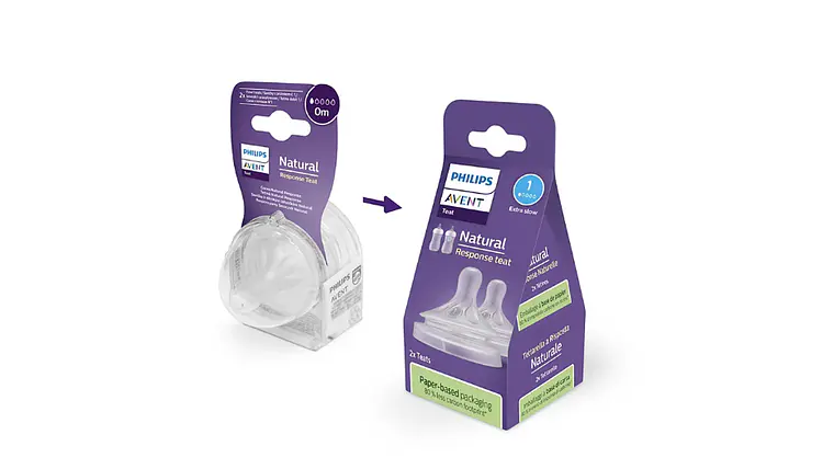PHILIPS AVENT 2 TETINAS T1 FLX RECEM NASCIDO 0M NAT RESPONSE 1