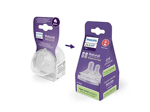 PHILIPS AVENT 2 TETINAS LIQUIDOS ESPESSOS 6M+ NAT RESPONSE