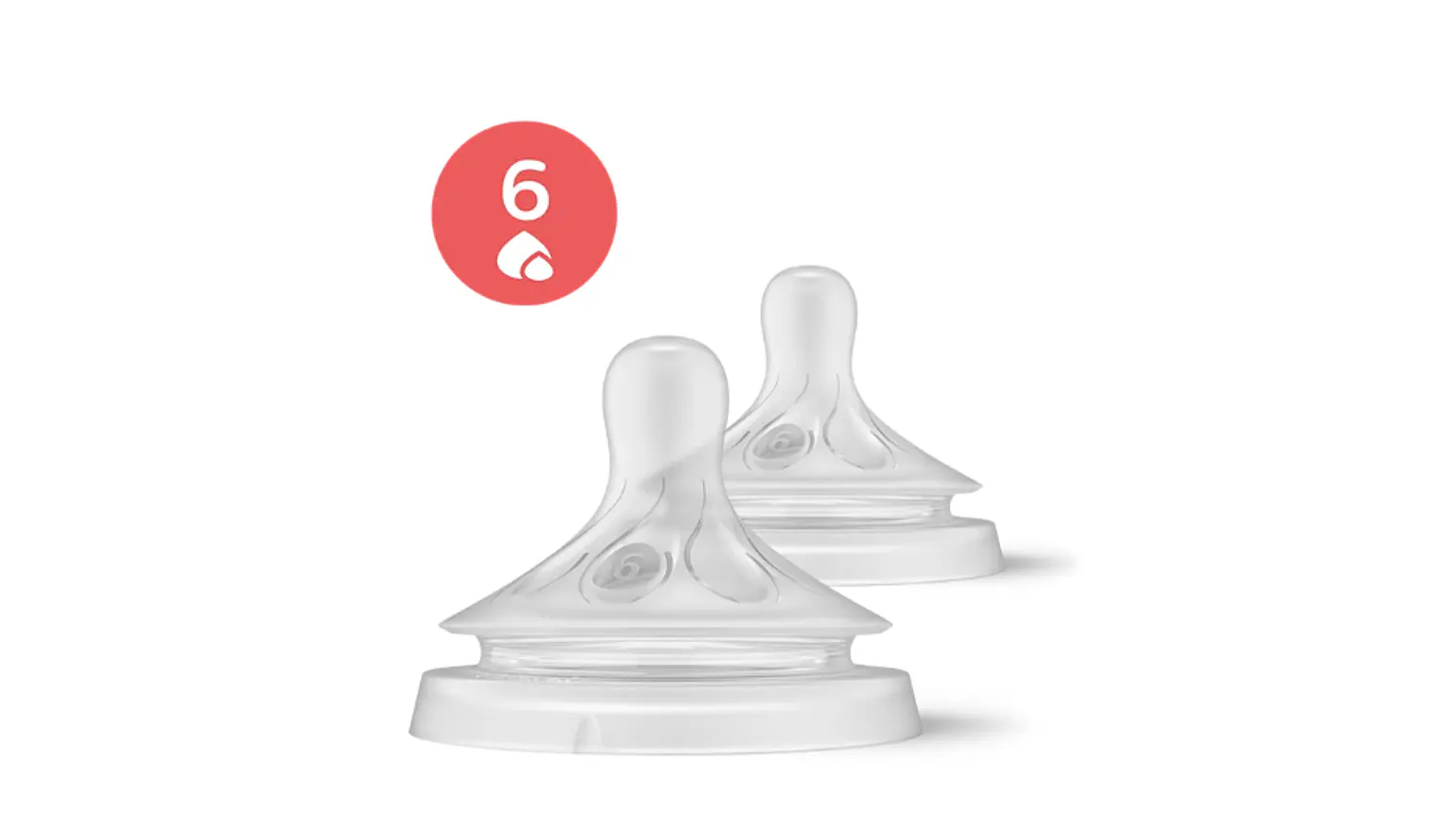 PHILIPS AVENT 2 TETINAS LIQUIDOS ESPESSOS 6M+ NAT RESPONSE 2