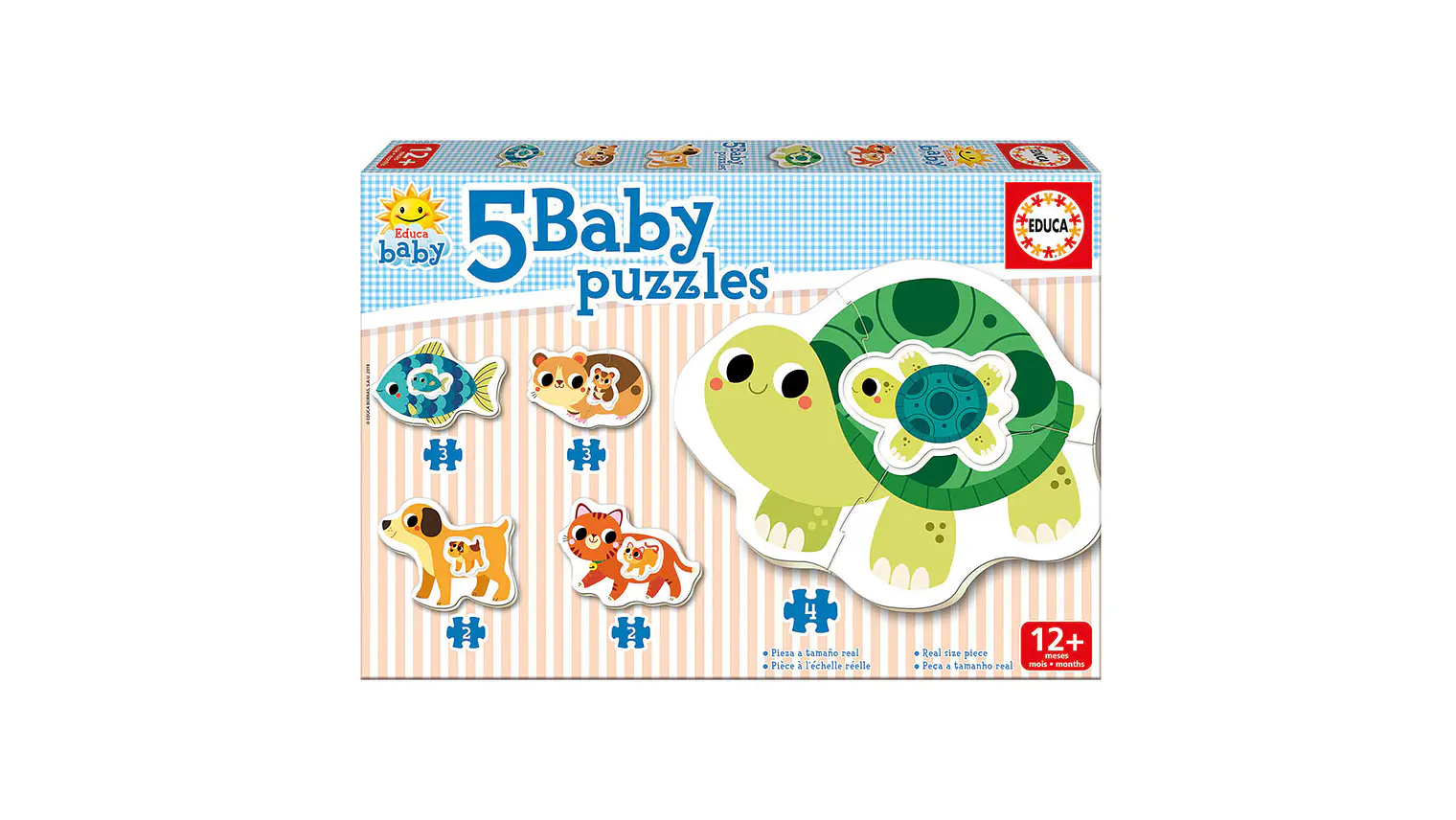 5 BABY PUZZLES ANIMAIS DOMÉSTICOS 1-3A 1