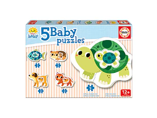5 BABY PUZZLES ANIMAIS DOMÉSTICOS 1-3A