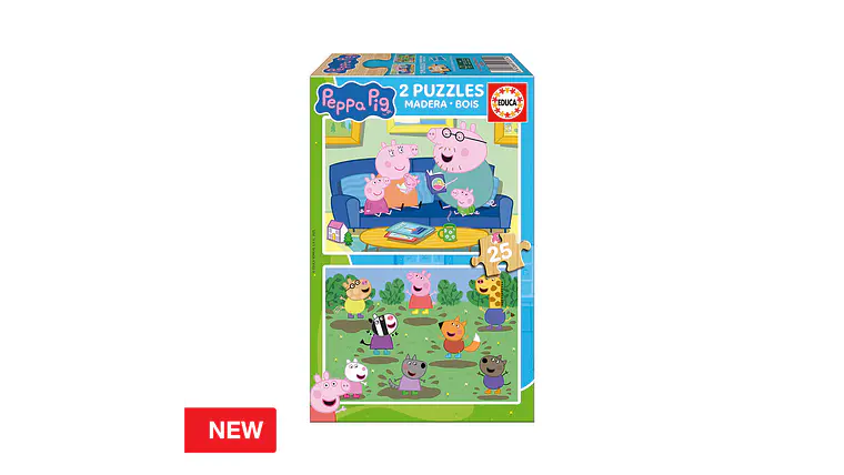 2X SUPER PUZZLE 25 PEPPA 3-5A 1