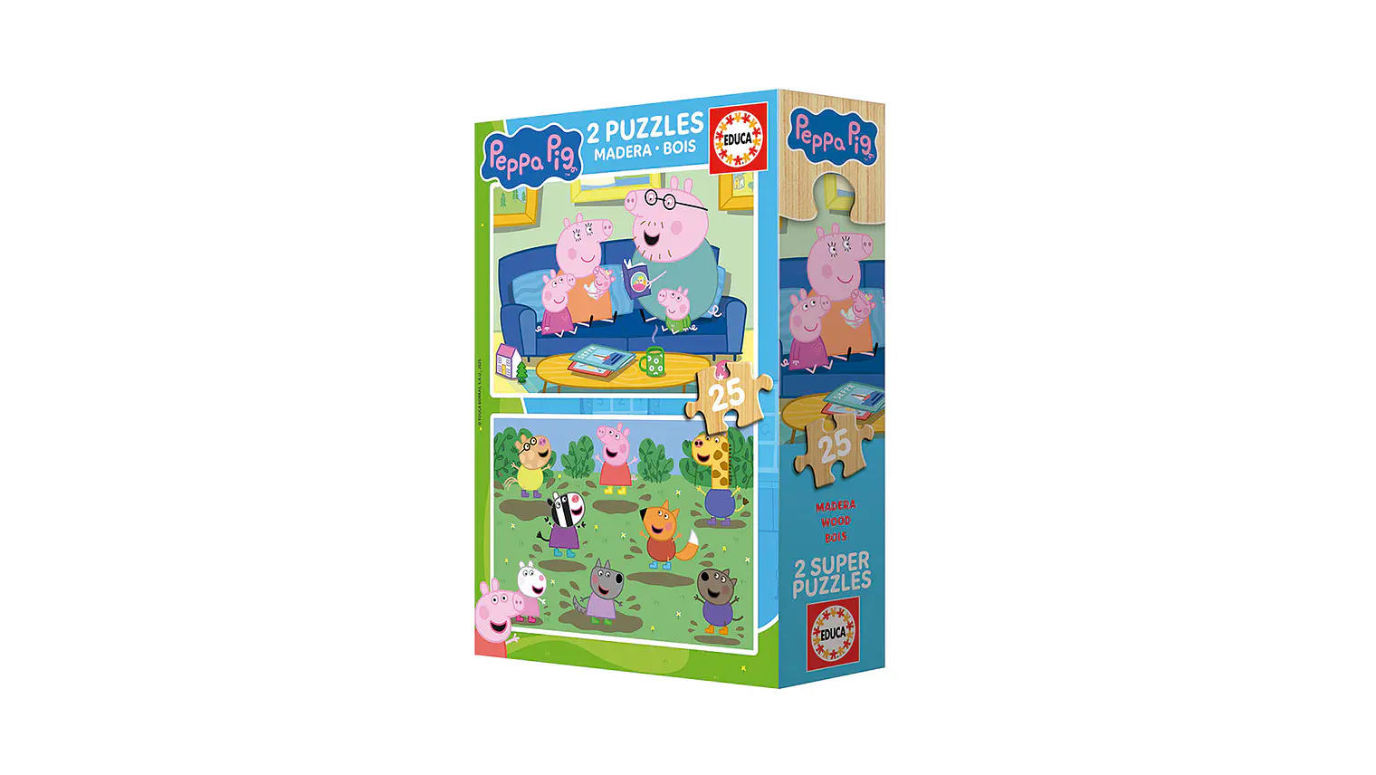2X SUPER PUZZLE 25 PEPPA 3-5A 4