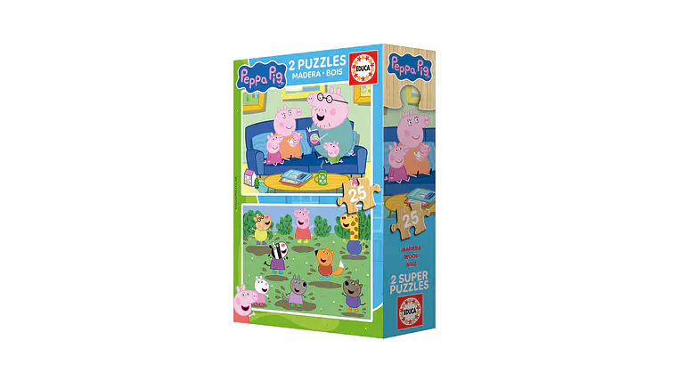 2X SUPER PUZZLE 25 PEPPA 3-5A 4