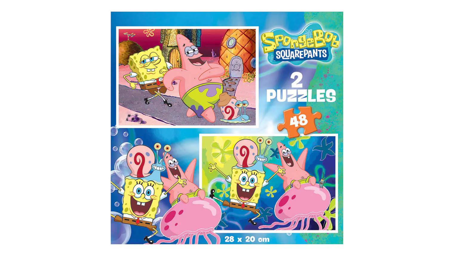 2X PUZZLE 48 BOB ESPONJA 3-6A 2