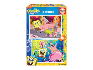 2X PUZZLE 48 BOB ESPONJA 3-6A