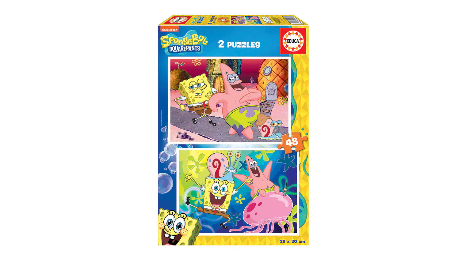 2X PUZZLE 48 BOB ESPONJA 3-6A 1