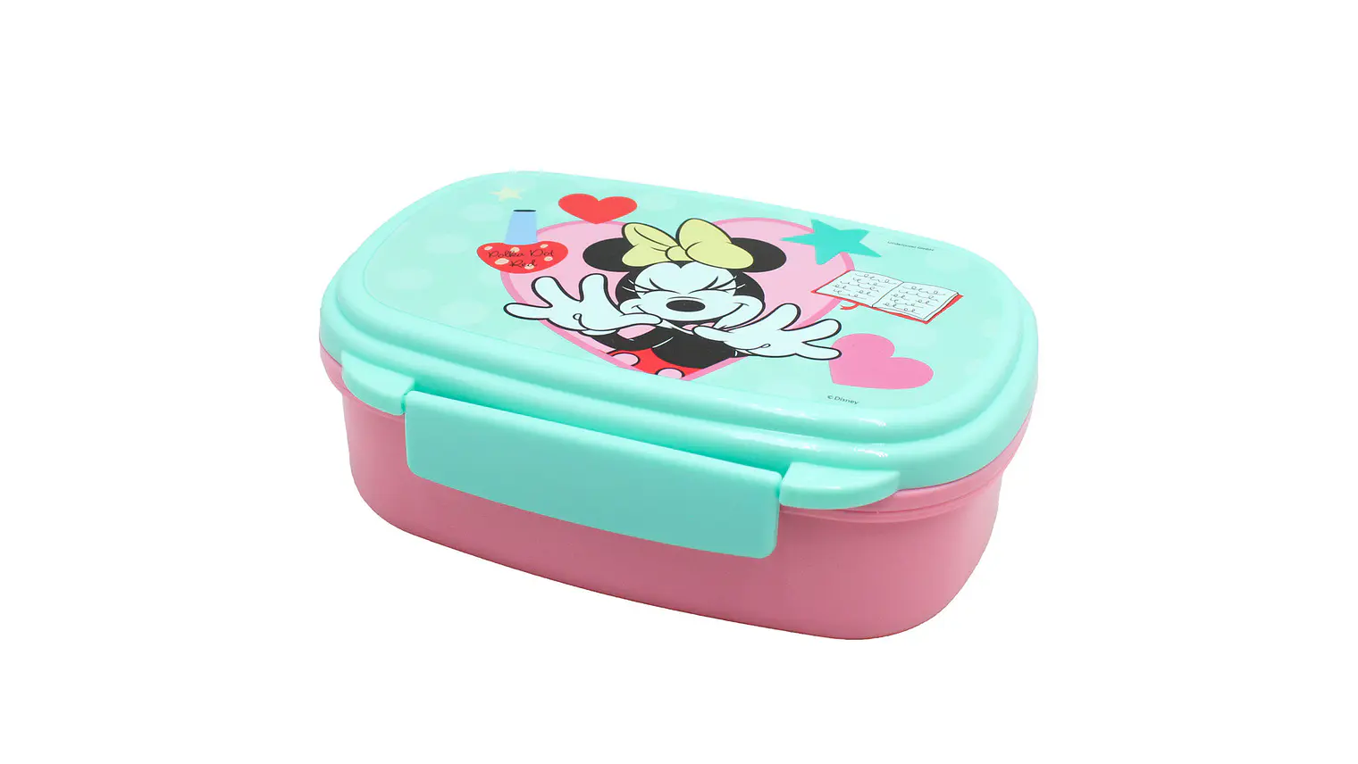 CAIXA LANCHEIRA C/TALHERES MINNIE 1