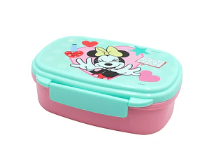 CAIXA LANCHEIRA C/TALHERES MINNIE
