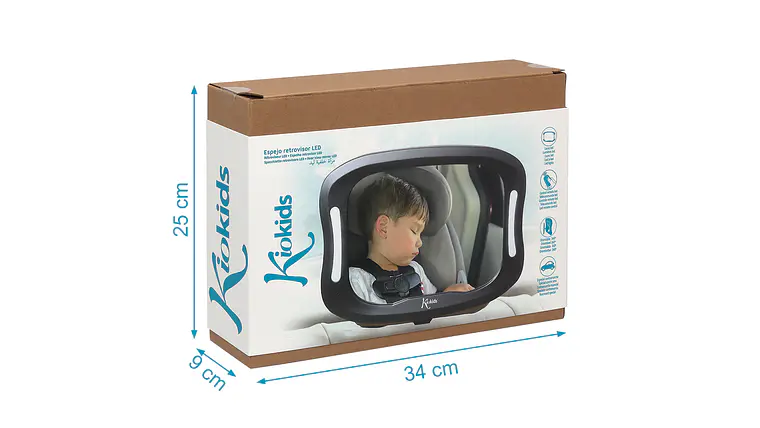 ESPELHO RETROVISOR 28*20 LED 2