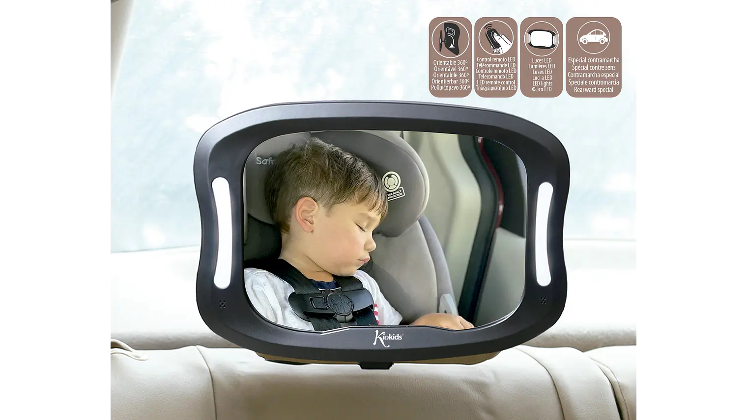 ESPELHO RETROVISOR 28*20 LED 1