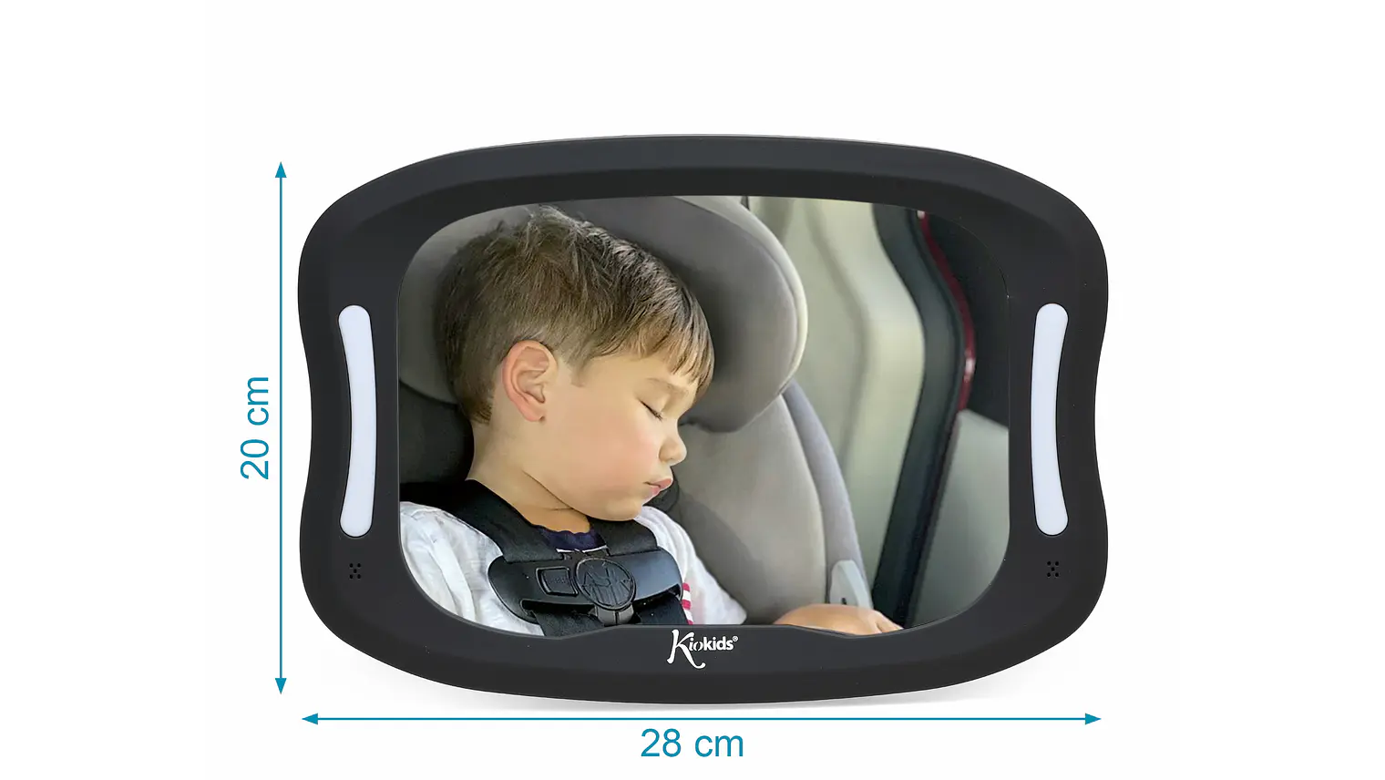 ESPELHO RETROVISOR 28*20 LED 4